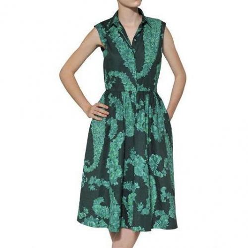 Giambattista Valli Bedrucktes Kleid Aus Baumwollpopeline