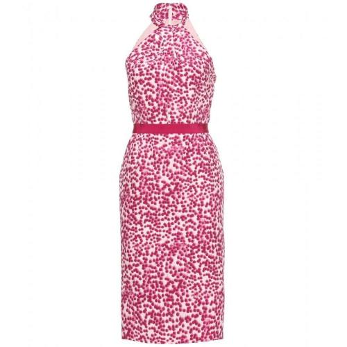 Giambattista Valli Drapiertes Print-Kleid