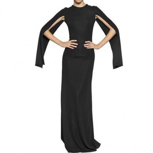 Givenchy Viskose Jersey Langes Kleid
