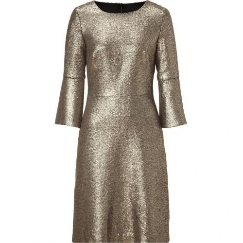 Goat Gold Metallic 3/4 Sleeve Dress