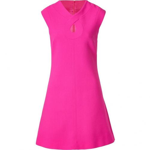 Goat Hot Pink Romeo Keyhole Wool-Crepe Shift Dress