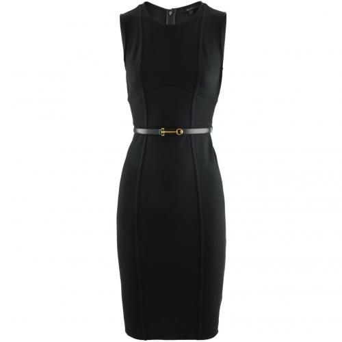 Gucci Black Bridle Belted Dress