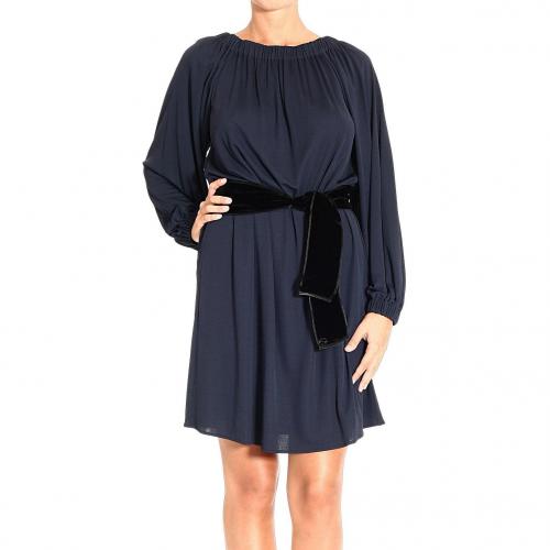 Gucci Long sleeve jersey boat necke belt dress
