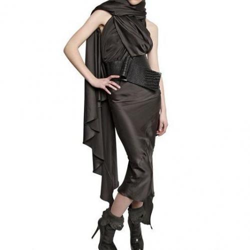 Haider Ackermann Drapiertes Seiden Satin Kleid