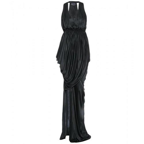 Halston Halter Drape Dress