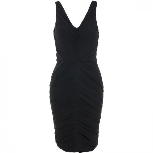 Halston Heritage ärmelloses Kleid Schwarz