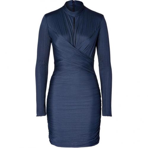 Halston Heritage Petrol Pleated Kleid