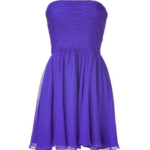 Halston Heritage Purple Strapless Swing Kleid