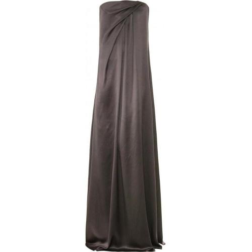Halston Strapless Silk Gown