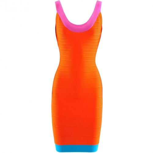 Herve Leger Coral Dress Tasha