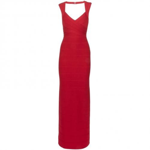 Hervé Leger Estrella Stretchkleid Rot