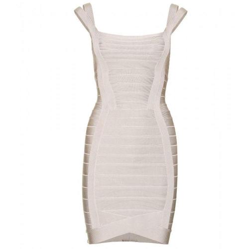 Hervé Léger Velma Bandage-Kleid White