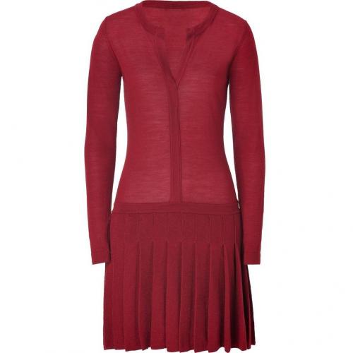 Hoss Intropia Maroon Merino Wool Dress