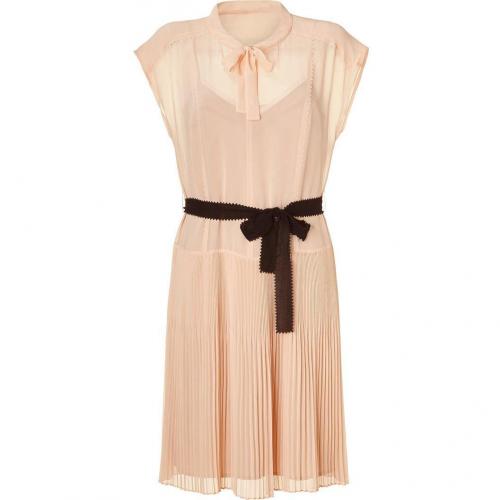 Hoss Intropia Nude Chiffon Dress