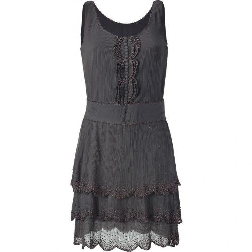 Hoss Intropia Petroleum Bead-Embellished Dress