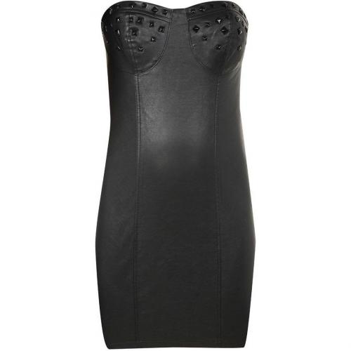 House of Deréon Studs Pleather Dress Cocktailkleid / festliches Kleid black 