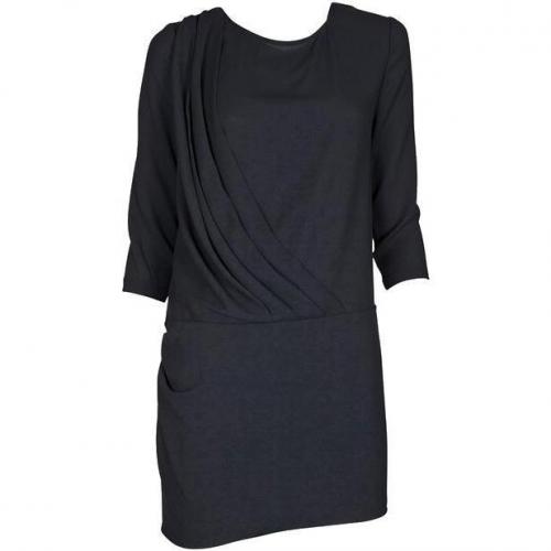 Iro Kleid mit drapierter Front Wallis noir