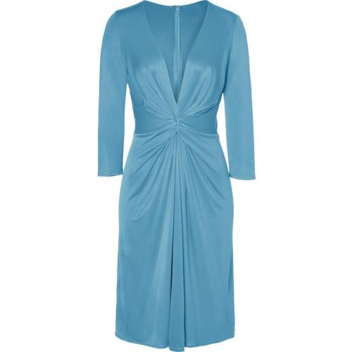 Issa Aquamarine Silk Jersey Dress