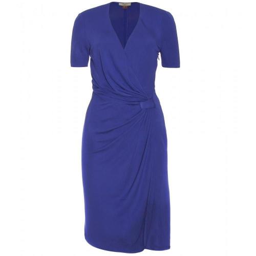 Issa Kleid In Wickel-Optik Deep Blue