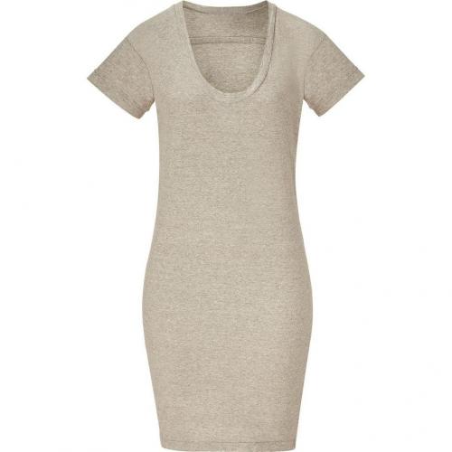 James Perse Heather Grey Relaxed Fit T-Shirt Dress