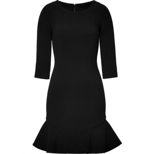 Jay Ahr Black Ruffle 3/4 Sleeve Dress