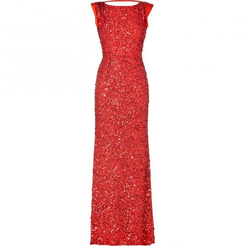 Jenny Packham Clementine Red Sequin Gown