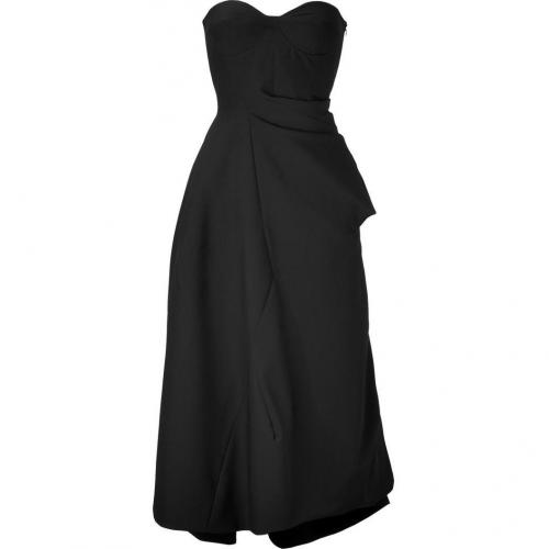 Jil Sander Black/Coal Wool Bustier Dress
