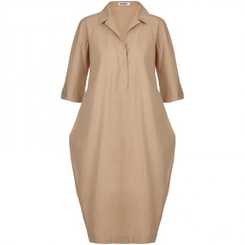 Jil Sander Hemdblusenkleid Beige