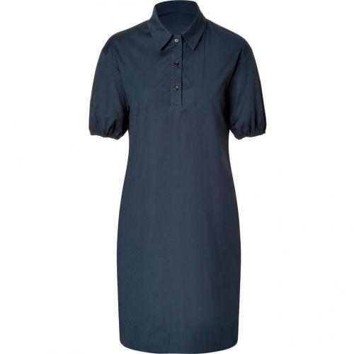 Jil Sander Navy Navy Cotton Stretch Shirtdress