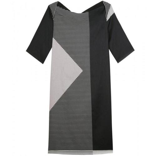 Jil Sander Navy Pattern Dress