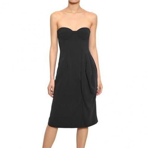 Jil Sander Trägerloses Techno Doppel Crepe Kleid