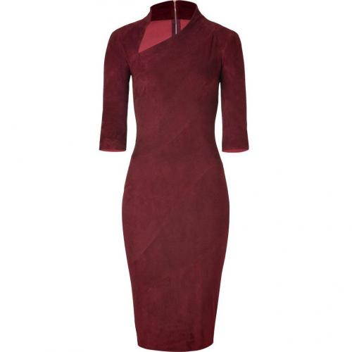 Jitrois Deepest Ruby Suede Dress