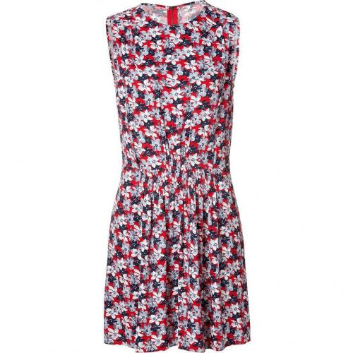 Joseph Red Floral Print Dress Thea