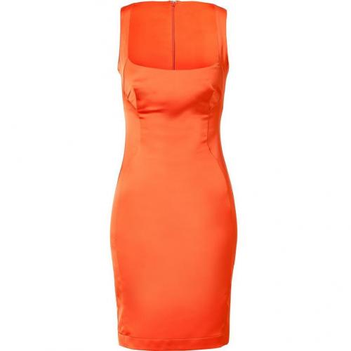 Just Cavalli Fire Orange Balconette Dress
