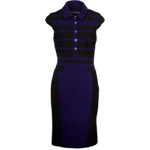 Karen Millen Blusenkleid black/blue 