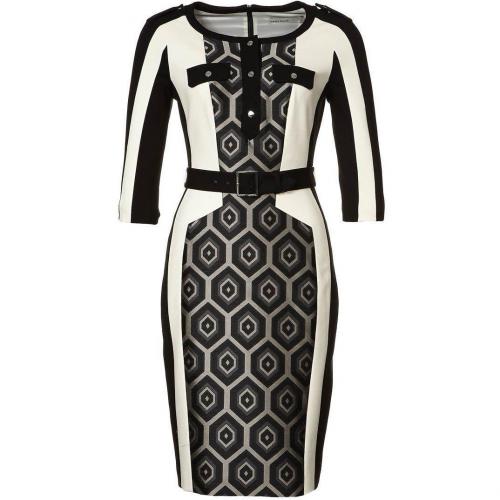 Karen Millen Etuikleid black mit Ärmeln 