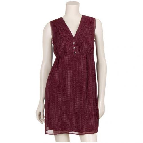 Kookai Seidenkleid Rot Schulterfrei