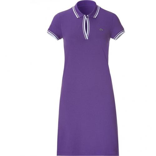 Lacoste Violet/White Shortsleeves Polo-Dress