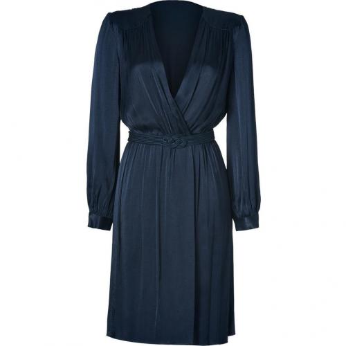 LAgence Navy Wrap Dress