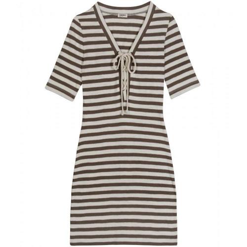 L'Agence Striped Jersey Dress