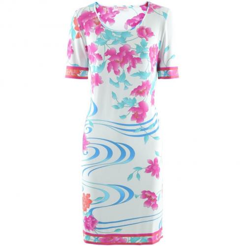 Leonard White Turquoise Dress Garance Flora