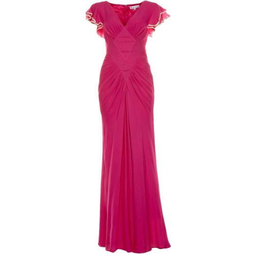 Libelula Long Sofia Plain Maxikleid hot pink 