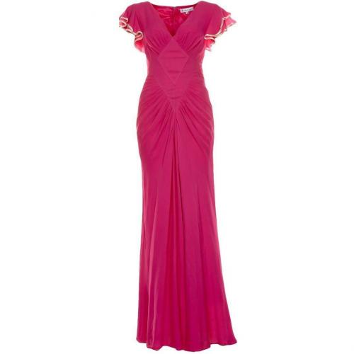 Libelula Long Sofia Plain Maxikleid hot pink 