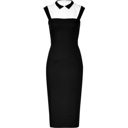 LWren Scott Black/White Wool-Blend Headmistress Dress