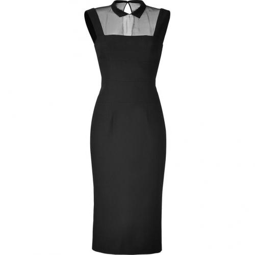 LWren Scott Black Wool-Blend Headmistress Dress