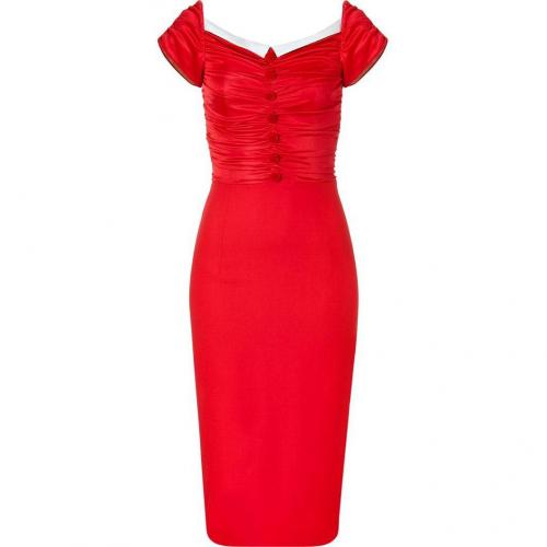 LWren Scott Red Draped Dress