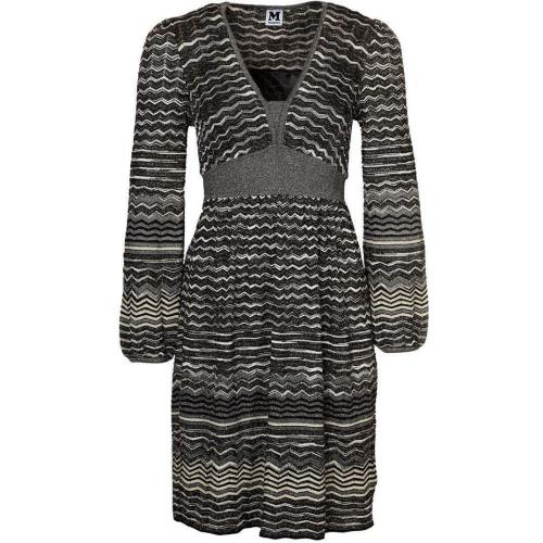 M Missoni Strickkleid black gold 