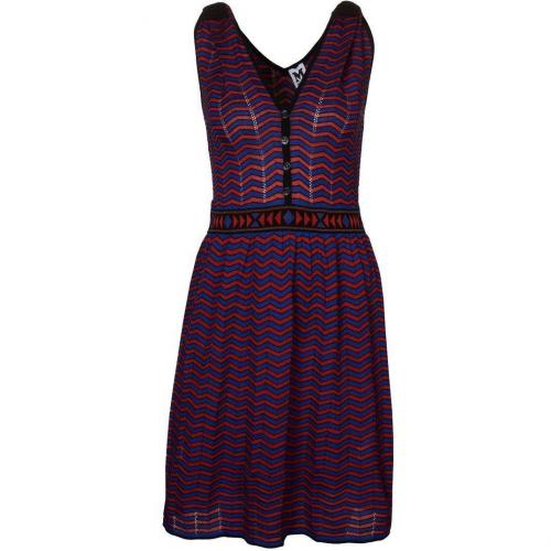 M Missoni Strickkleid rot blau schwarz 