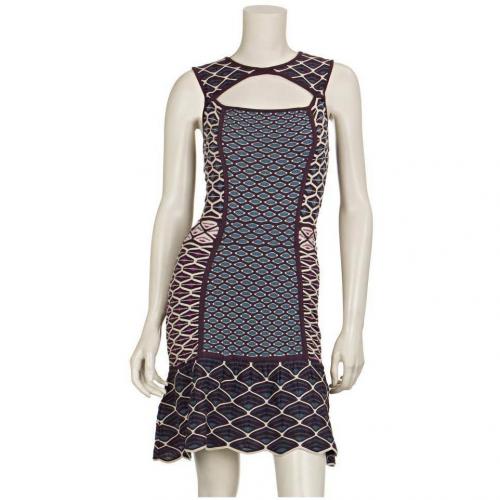 M Missoni Strickkleid Rotgrau