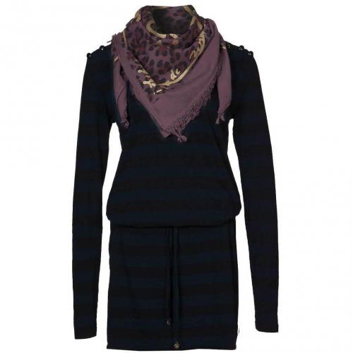 Maison Scotch Jerseykleid black navy 